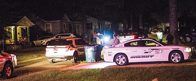 Magnolia police and Columbia County Sheriff's Office responded to a report of a shooting at a residence in the 700 block of Lucy Circle Monday night. Two people were seen being removed from the residence on stretchers and placed in ambulances. One man was seen being arrested.