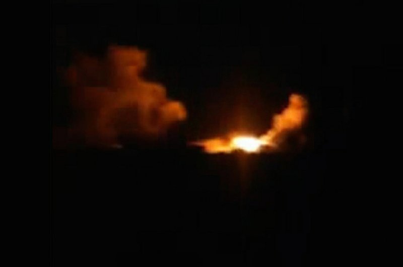 This image made from amateur video posted on an activist social media account early Tuesday, Sept. 23, 2014, which has been verified and is consistent with other AP reporting, shows an explosion in the village of Kfar Derian, Syria. The Syrian foreign ministry said Tuesday that Washington informed Damascus’ envoy to the United Nations before launching airstrikes against the Islamic State group in Syria, attacks that activists said inflicted casualties among jihadi fighters on the ground. Rami Abdurrahman, who heads the Britain-based Syrian Observatory for Human Rights, an activist group, said missiles also targeted the village of Kfar Derian, which is a base for the al-Qaida-linked Nusra Front, which is a rival of the Islamic State group. Abdurrahman said those strikes appear to have been carried by the U.S. 