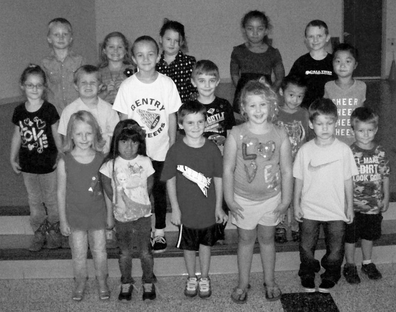 Submitted Photo The Shining Stars at Gentry Primary School for the week of Sept. 19 are: Kindergarten &#8212; Channing Renfroe, Kayla Guzman, Elijah Bostick, Chloey Whiteley, Jayden Bouyear and Aaden Collins; First Grade &#8212; Kyra Bottoms, Jared Dupuy, Amelia Easley, Randall Hollingsworth, Ace Xiong, Jazlyn Lor; and Second Grade &#8212; Dylan McReynolds, Kaci Bickford, Reagan Rigney, MyKenna Banta, Chayntal Philpott and Mason Head.