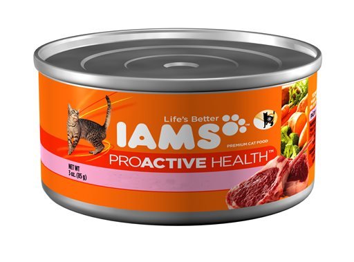 This photo provided by Procter & Gamble shows Iams ProActive Health cat food. The Procter & Gamble Co. is selling its Iams and Eukanuba brands in Europe to Spectrum Brands, shedding the remaining parts of its pet care business, the company said Tuesday, Sept. 23, 2014.