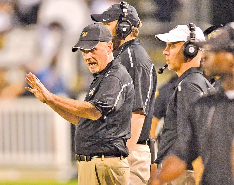  FILE PHOTO BEN GOFF &#8226; @NWABenGoff Barry Lunney, Bentonville coach, has seen his team get off to an 0-4 start to the season after a 10-7 loss to Fort Smith Southside on Friday.