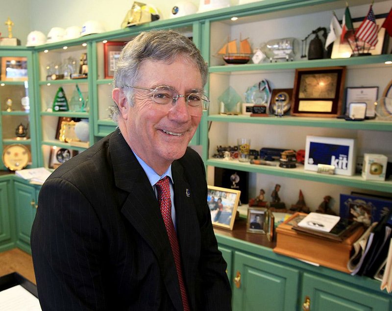 Arkansas Democrat-Gazette/STATON BREIDENTHAL --12/19/12-- Patrick Hays will be leaving office, and taking all the memorabilia he has collected over the years, on Dec. 31 after 24 years as North Little Rock mayor. 