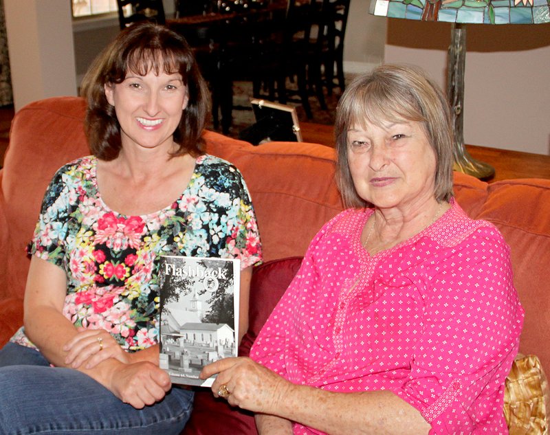 LYNN KUTTER ENTERPRISE-LEADER Dee Ness, left, and her mother, Janie Steele, a Farmington alderwoman, form the city&#8217;s Historical Preservation Committee and recently had their article on a history of Farmington schools published in Flashback, a quarterly publication of Washington County Historical Society.