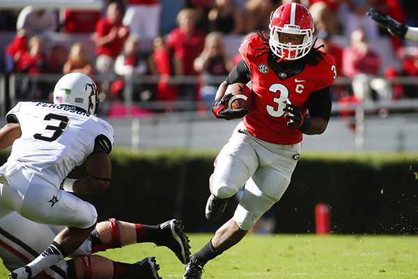 WholeHogSports - Gurley's big day propels Georgia