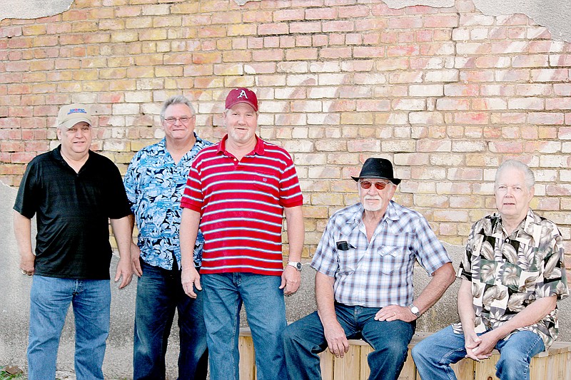 Submitted The Little O&#8217; Oprey band provides both instrumental and vocal backing for musicians coming to perform at weekly shows, which start at 7 p.m. every Saturday. From left are Jimmy Ritchie, keyboard and vocals; Tommy Kemp, lead guitar and vocals; Larry Poole, drums; Bill Goff, bass guitar and vocals; and Jerry Roller, steel guitar and dobro.