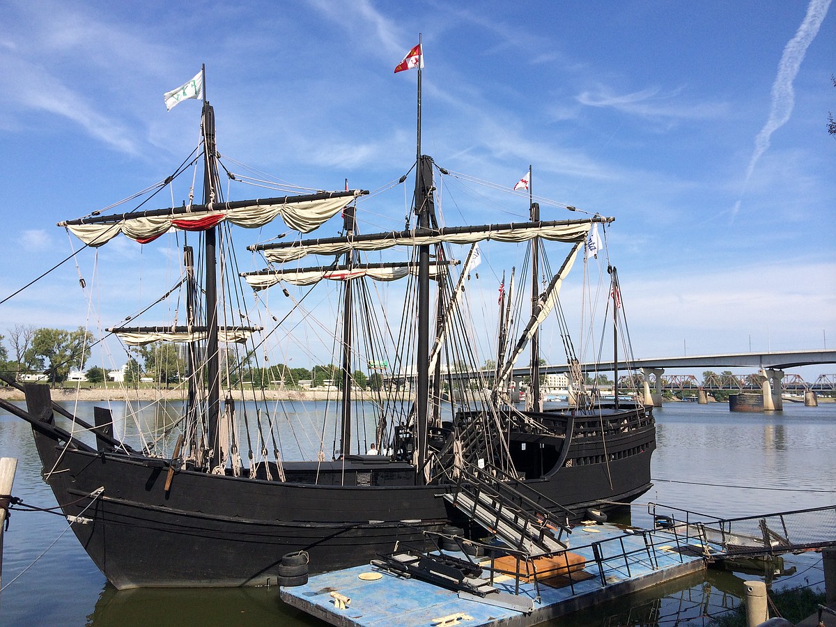 Nina, Pinta ships dock in LR | The Arkansas Democrat-Gazette - Arkansas'  Best News Source, image size:1200x900