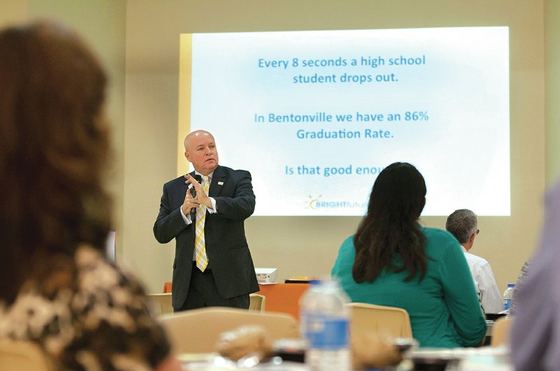 Michael Poore, Bentonville superintendent, is shown in this file photo.