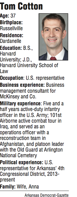 Cotton To Vote Early In U S Senate Race