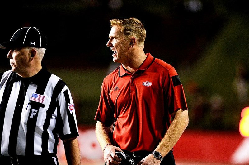 Arkansas State Coach Blake Anderson willfully took the blame for Tuesday night’s 55-40 loss to Louisiana-Lafayette. “I told the guys, ‘I take the loss. I put us behind the eight-ball, and I know I’m giving up points there.’ Hoping to give up three instead of a touchdown, but against a team that runs the ball as well as they do, I knew how risky it was,” Anderson said.