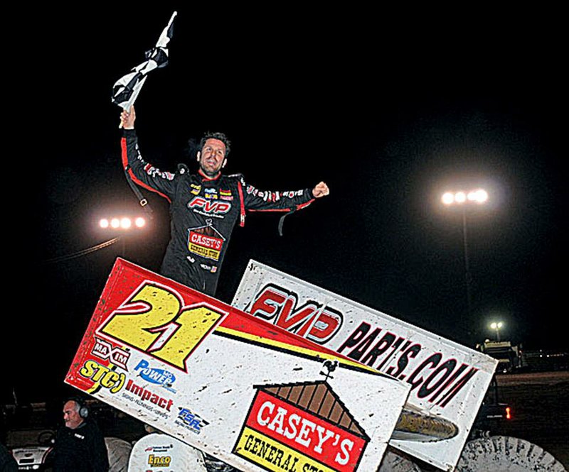 Brian Brown of Grain Valley, Mo., came from deep in the field to win Thursday night’s preliminary feature at the 27th annual Short Track Nationals at Little Rock’s I-30 Speedway.