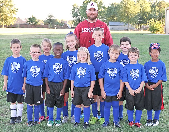 U8 Falcons (Blue) players include Ciara Armstrong, Koda Armstrong, Allie Easterling, Miley Humphrey, Samuel Huston, Nathan King, Caleb Massey, Silas McCoy, Jeremiah Senty, Zephaniah Timmons and Zoey Anne Timmons. Coach is Ty McCoy.