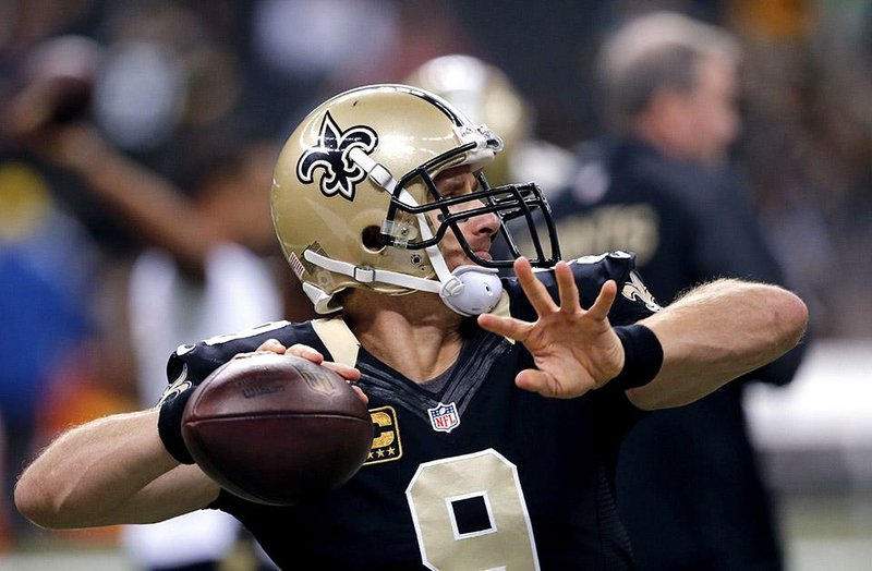 Quarterback Drew Brees and the New Orleans Saints take on the Carolina Panthers today with first place in the NFC South on the line.