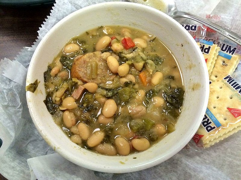 A hearty turnip greens soup is a popular favorite at La Bella Gourmet Gifts and Delicatessen in El Dorado.