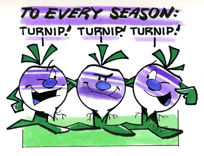 Arkansas Democrat-Gazette turnip illustration.