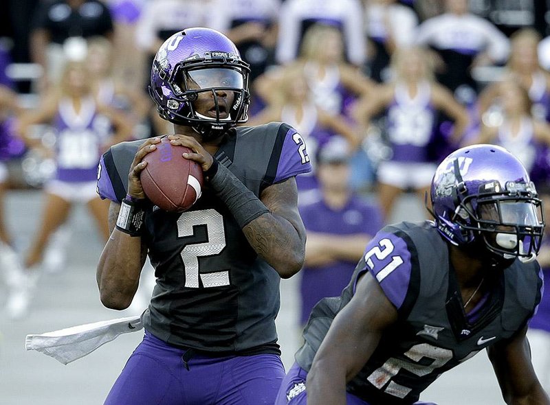 TCU quarterback Trevone Boykin set a school record with seven touchdown passes in an 82-27 victory over Texas Tech last week.