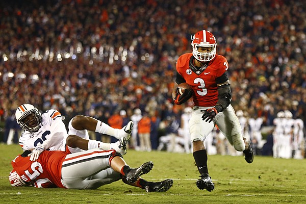 Georgia's Todd Gurley and Nick Chubb simply dominate Auburn 