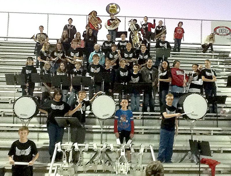 Photograph submitted Pea Ridge Middle School Band is growing.