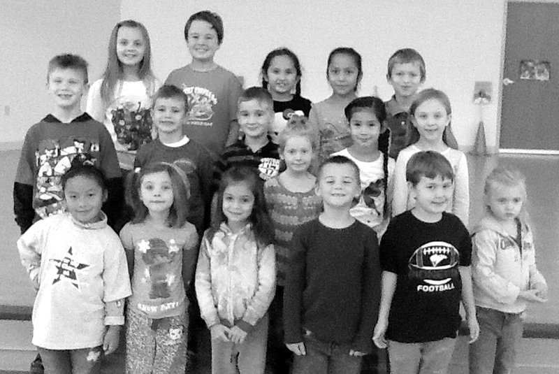 Submitted Photo The Shining Stars at Gentry Primary School for the week of Nov. 14 are: Kindergarten &#8212; Elizabeth Lo, Madison Limson, April Aguinada, Colton Martin, Jackson Brown and Madison Jones; First Grade &#8212; Lucas Richardson, Jaxson Holt, Mason King, Brooklynn Winn, Alexis Lopez and Holland Sutton; and Second Grade &#8212; Layla Asencio, Trinity Barrows, Nia Arredondo, Pandora Spann, Lorena Levya and Trace Olsen.