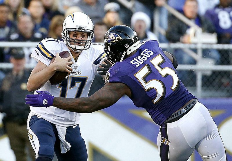 Chargers jolt Ravens behind Rivers