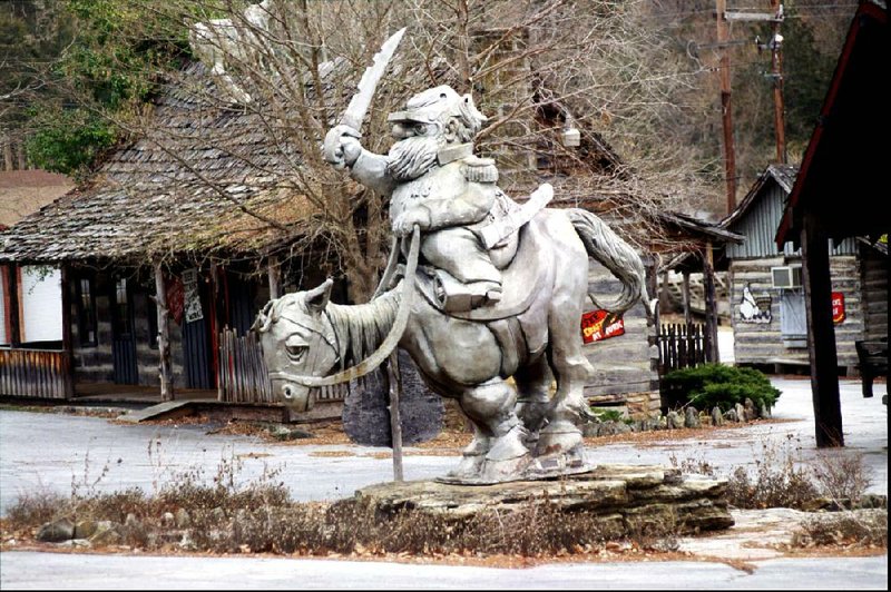 FILE — A statue of Gen. Jubilation T. Cornpone stands guard at Dogpatch U.S.A. in this 1994 Arkansas Democrat-Gazette file photo. 