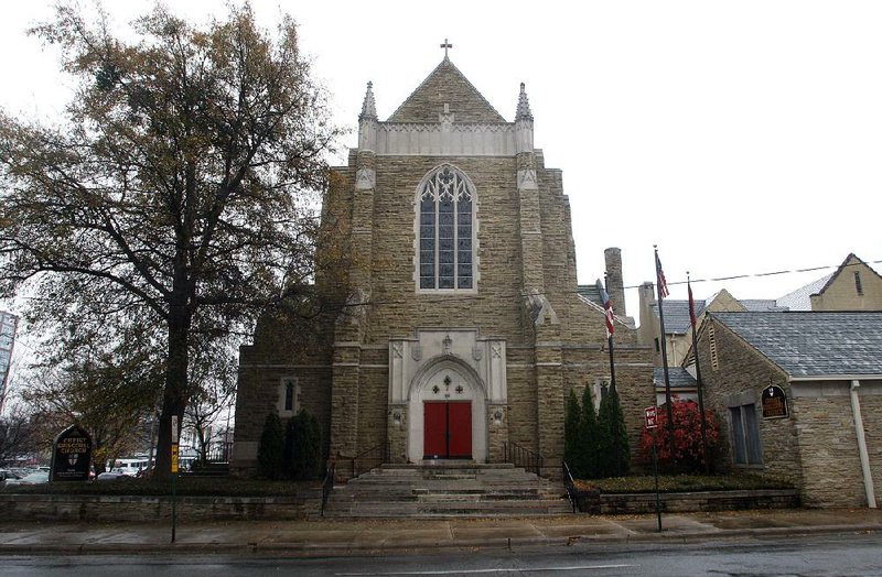 The current Christ Episcopal Church building at Scott Street and Capitol Avenue in Little Rock was completed in 1941 and features native Arkansas stone. The congregation is celebrating its 175th anniversary today and Sunday with a visit by the Most Rev. Katharine Jefferts Schori, presiding bishop of the Episcopal Church. 