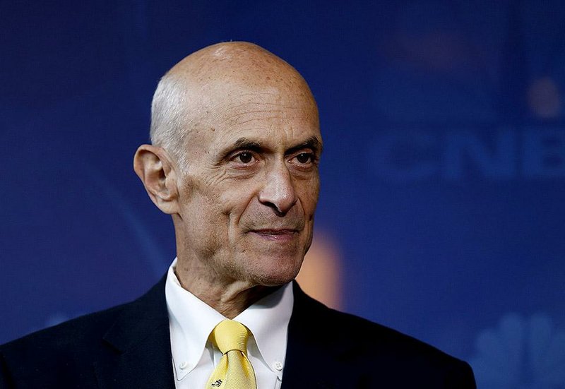 Michael Chertoff, former U.S. Secretary of Homeland Security, speaks during an interview during the 2014 IHS CERAWeek conference in Houston, Texas, U.S., on Wednesday, March 5, 2014. IHS CERAWeek is a gathering of senior energy decision-makers from around the world to focus on the accelerating pace of change in energy markets, technologies, geopolitics, and the emerging playing field. Photographer: Aaron M. Sprecher/Bloomberg *** Local Caption *** Michael Chertoff