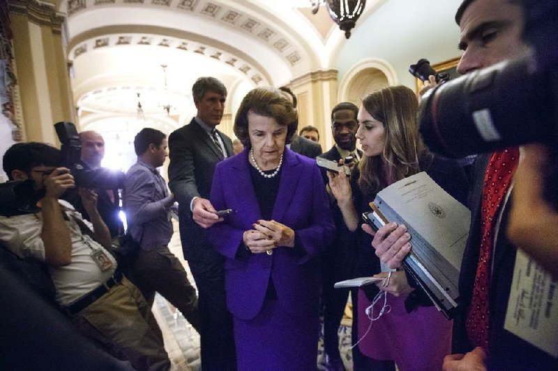 “History will judge us by our commitment to a just society governed by laws and the willingness to face an ugly truth and say, ‘Never again,’” Sen. Dianne Feinstein, D-Calif., said Tuesday. 