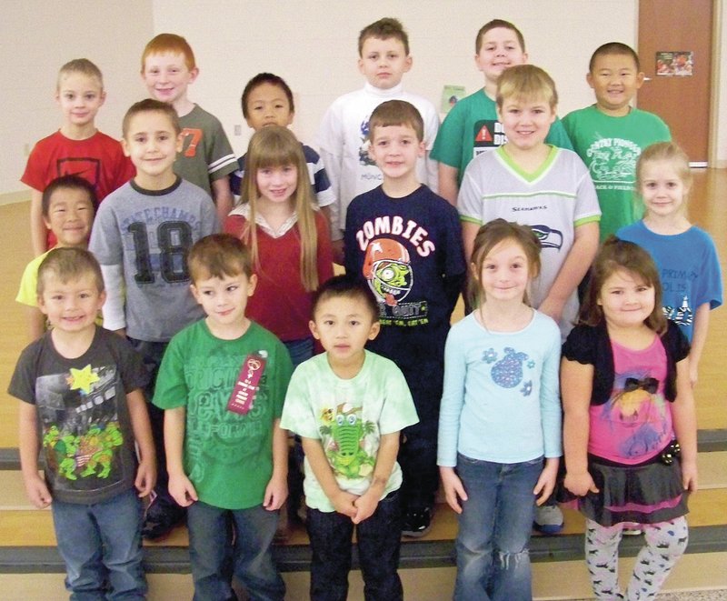 Submitted Photo The Shining Stars at Gentry Primary School for the week of Dec. 5, 2014, are Kindergarten &#8212; Melyia Stacy (absent), Kade Willis, Jaden Benton, Cha Lee, Tayven Barbee, Jazzy Myers; First Grade &#8212; Lucas Hang, Jaxon Millsap, Jasmine Weaver, Koltyn McBride, Liam Jeffus and Dallace Adams; and Second Grade &#8212; Grant Ward, Kaden Hardbarger, Zodee Golhuran, Emilio Smith-Gomez, Braxton McMurtrey and Jalen Xaiyasang.