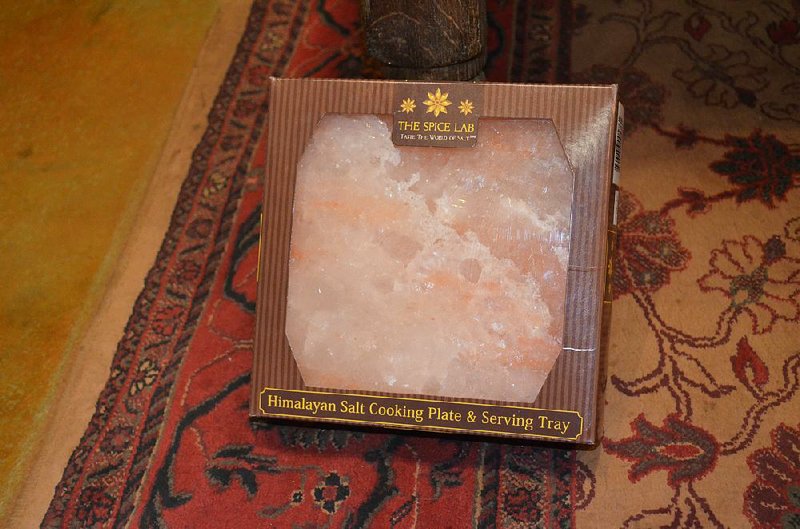 Food cooked on a Himalayan salt block ($50) is infused with the salt and minerals from the block. 
