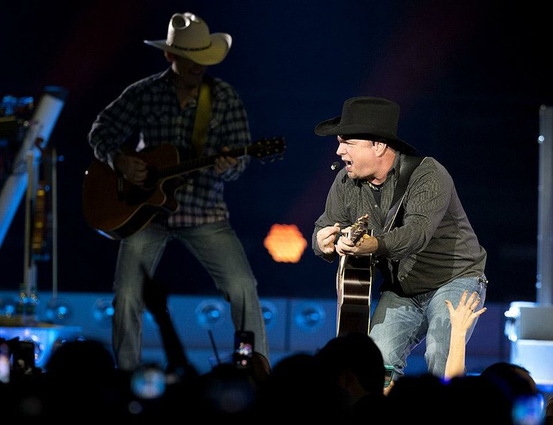 Garth Brooks performs his first of three concerts Thursday night at Verizon Arena in North Little Rock. More photos are available at arkansasonline.com/galleries. 