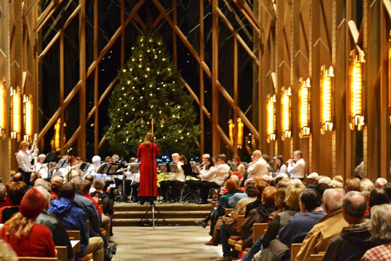 Submitted photo SEASON'S GREETINGS: The Hot Springs Flute Ensemble performs during Christmas 2013 in Anthony Chapel at Garvan Woodland Gardens.