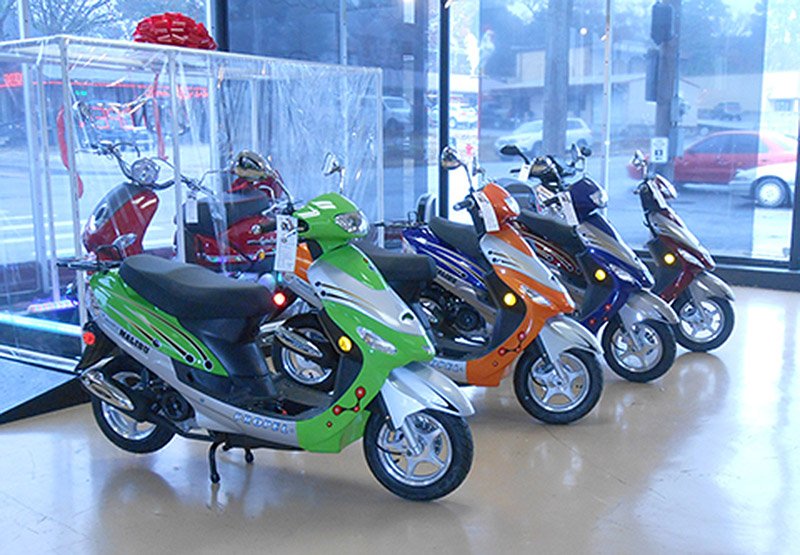 Submitted photo Hot Springs Scooter Sales and Rental, 1601 Central Ave., sells and services scooters. Through Christmas, it has the Malibu 50cc Scooter on sale. Owners Doug and Kristin Babb started in October &#8220;in hopes of bringing a great product to Hot Springs,&#8221; according to the press release. Hours of operation are 8 a.m. to 6 p.m. Monday-Friday, and 10 a.m. to 4 p.m. Saturday. For information, call 501-625-3330.