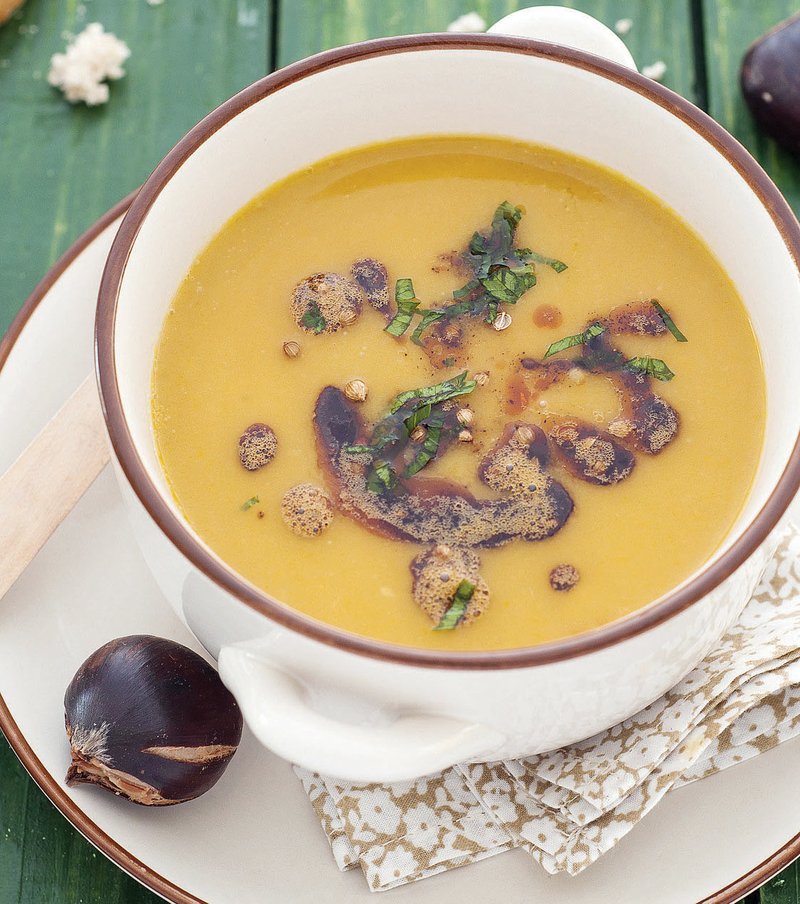 One serving of chestnut soup delivers a remarkable 62 percent of the recommended daily allowance for vitamin C, possibly helping you ward off winter colds.