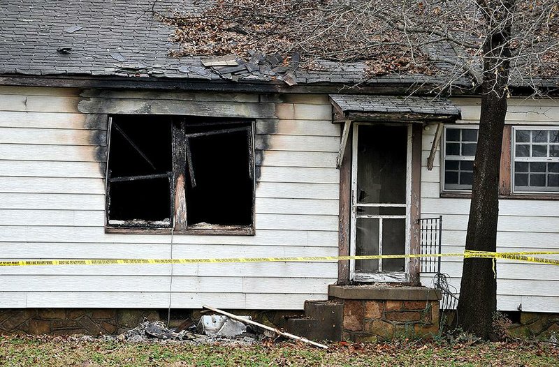 A house at 608 N. 16th St. in Fort Smith is taped off after a fire broke out and injured a man and a woman in Fort Smith. The two were transported to Sparks Hospital in Fort Smith before being airlifted to the Arkansas Children’s Hospital burn unit in Little Rock. 