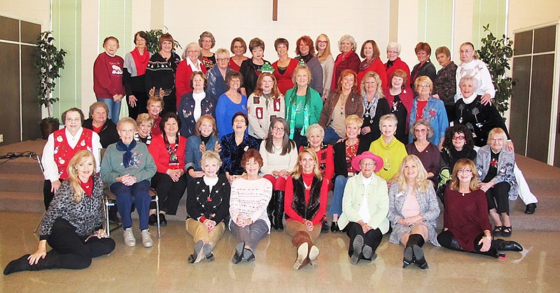 Submitted photo Members of Hot Springs Women's Welcome Club met at Westminster Presbyterian Church for their annual Christmas potluck.