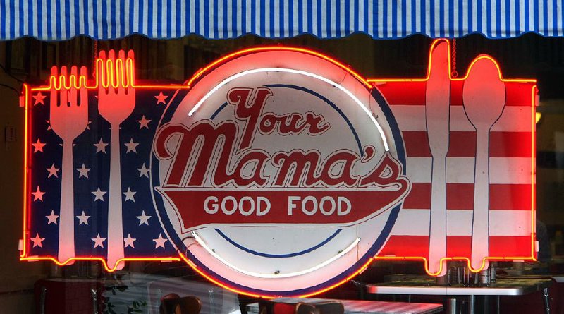 7/6/09
Arkansas Democrat-Gazette/STEPHEN B. THORNTON
The sign out front of Your Mama's Good Food in downtown Little Rock.