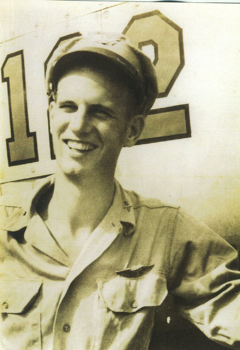 Floyd Fulkerson is shown here from his days as a World War II pilot. He was shot down over the Philippines on Christmas Day 1944. 