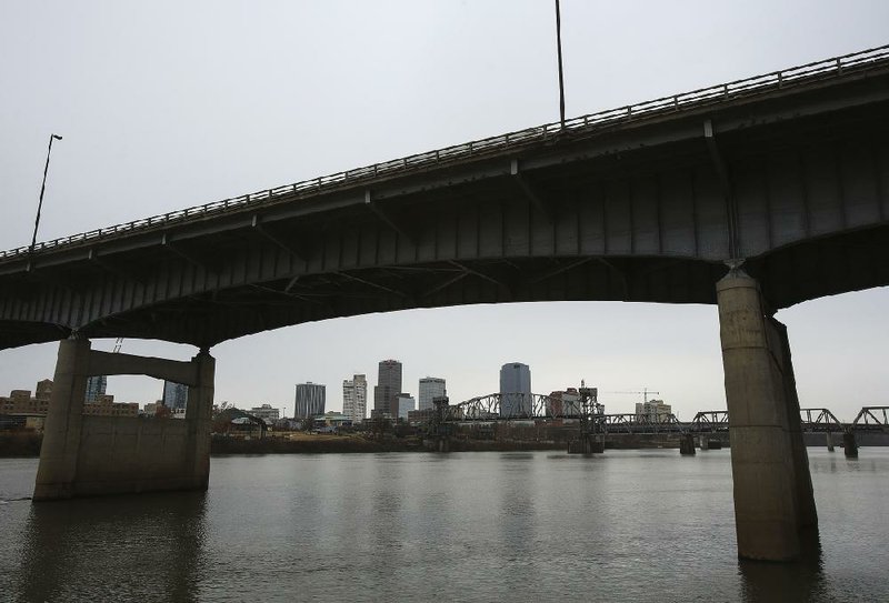 The Interstate 30 bridge in downtown Little Rock is shown in this 2014 file photo.
