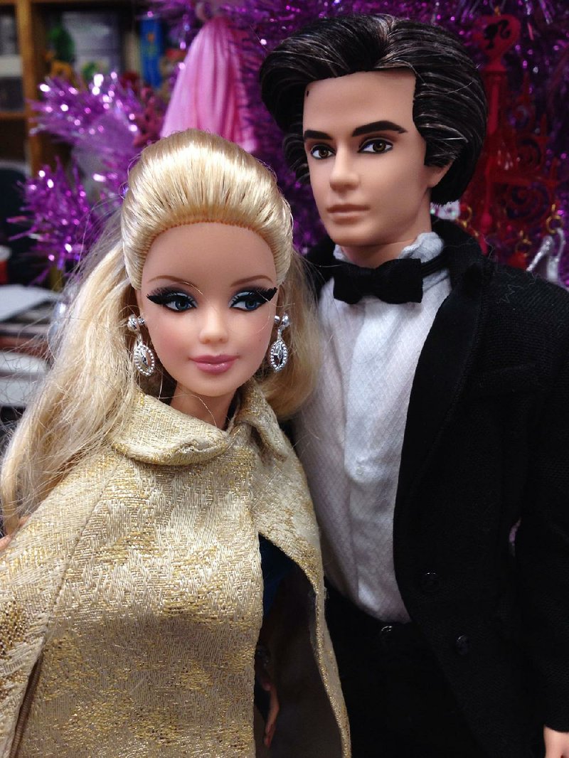 Arkansas Democrat-Gazette/MICHAEL STOREY

Barbie and Ken are all dressed up for the New Year's Eve party circuit.