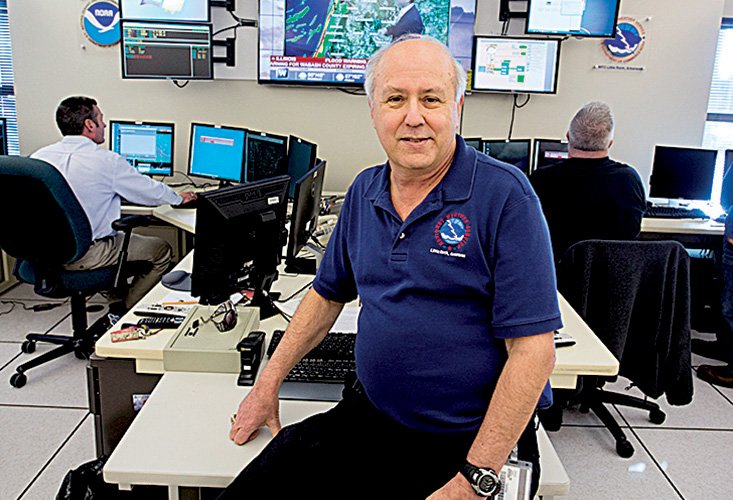 John Robinson, National Weather Service warning coordinator for the facility in North Little Rock, is retiring at the end of the year after 40 years of service. 