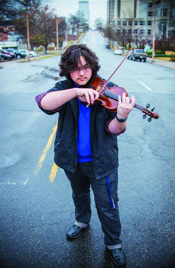 Dustin Yoder of Jacksonville is a senior at Parkview Arts and Science Magnet High School in Little Rock. Yoder studies violin with Eric Hayward of the Arkansas Symphony Orchestra and with Edith Ellis at Parkview. He has been selected as a member of the Honors Orchestra for the 2015 High School Honors Performance Series at Carnegie Hall in New York City.