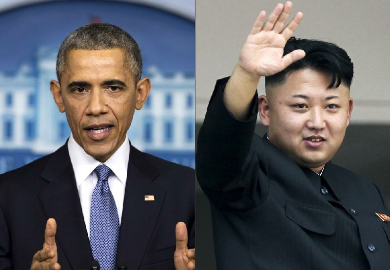 President Barack Obama was the target of criticism from a commission headed by North Korean leader Kim Jong Un (right) after an Internet attack in the North that one expert said could have been done by any hacker.