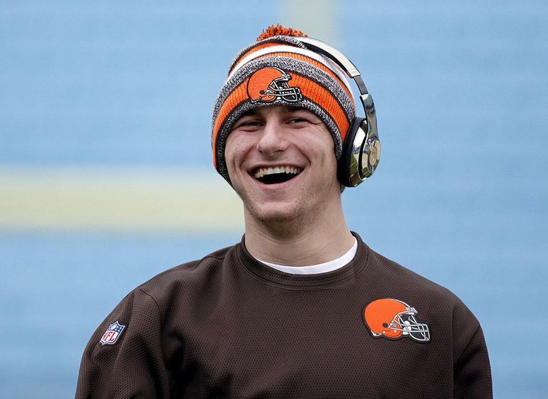 Quarterback Johnny Manziel employed tactics used by Eddie Haskell on Leave It To Beaver in convincing the Cleveland Browns to draft him, according to a BleacherReport.com writer.  