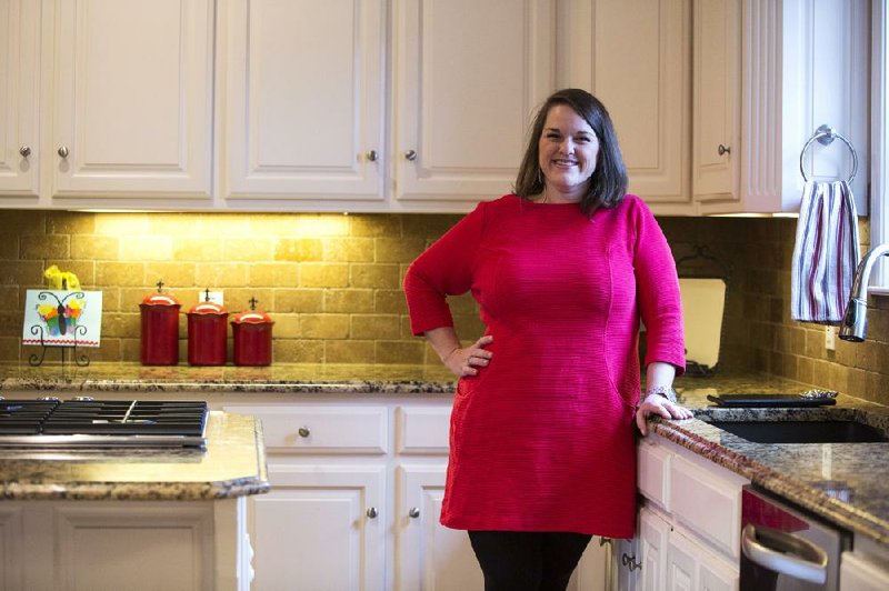 Lindsey Little Gray, owner of Eggshells in the Heights. Her favorite space is her kitchen. 