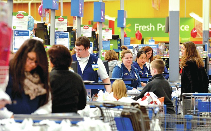 FILE PHOTO Walmart opened its first store in the U.S. with 100 percent LED sales floor lighting in 2011.