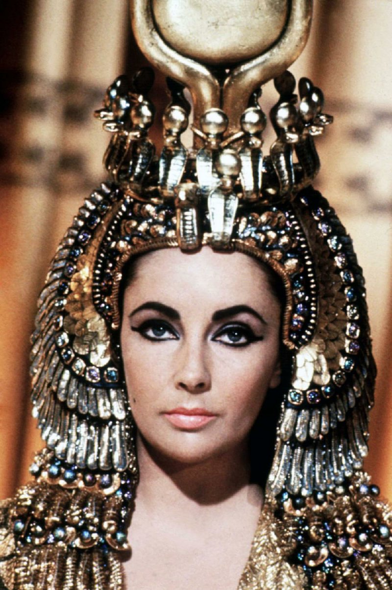 Elizabeth Taylor as "Cleopatra,"
