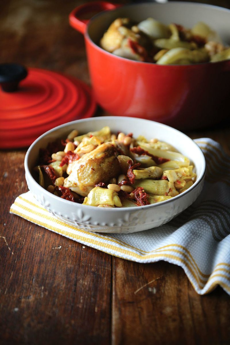 Winter Chicken, Artichoke and Fennel Cassoulet 