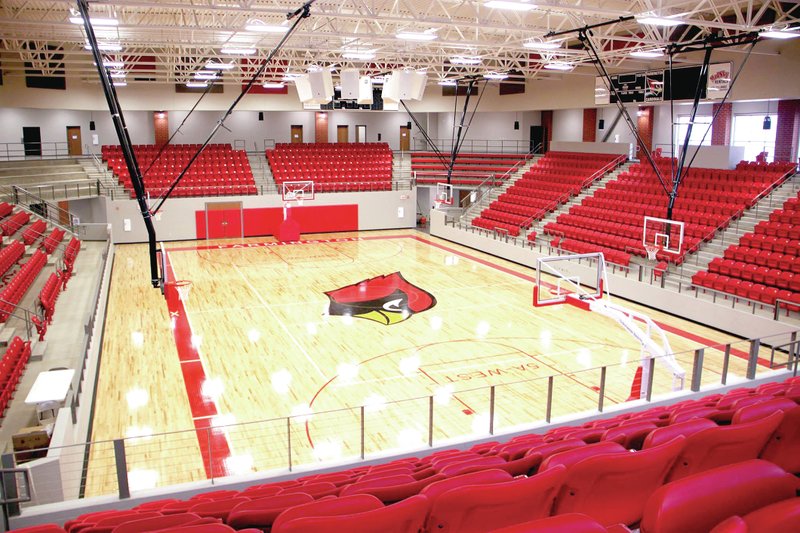 LYNN KUTTER ENTERPRISE-LEADER Farmington will begin 5A West basketball competition in their new Cardinal Arena against Greenbrier at 5 p.m. on Friday.