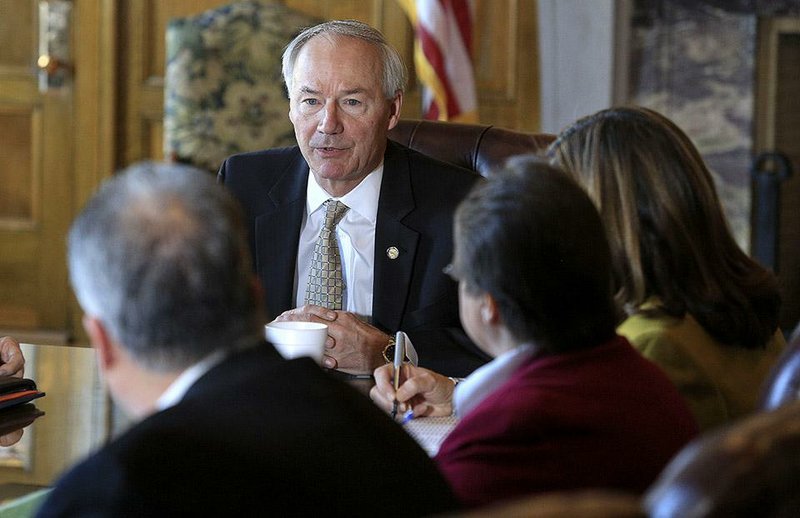 Gov. Asa Hutchinson said Wednesday that he saw tremendous support for his tax-cut plan among the people of Arkansas. He said he will talk more today about “some of the nuances and the entire budget aspects of it.”