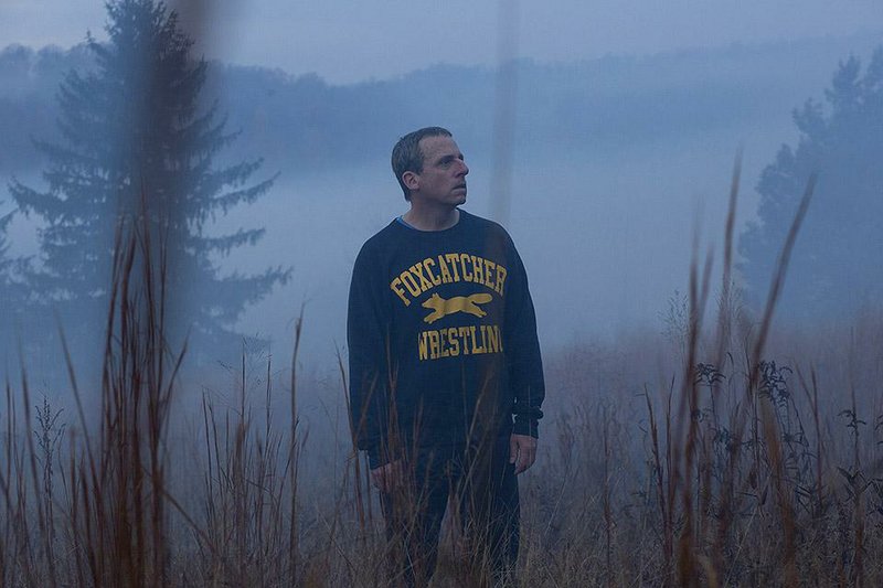 John Eleuthere du Pont (Steve Carell) is the chief patron of the U.S. Olympic wrestling team in Bennett Miller’s acid critique of capitalism and male bonding, Foxcatcher.